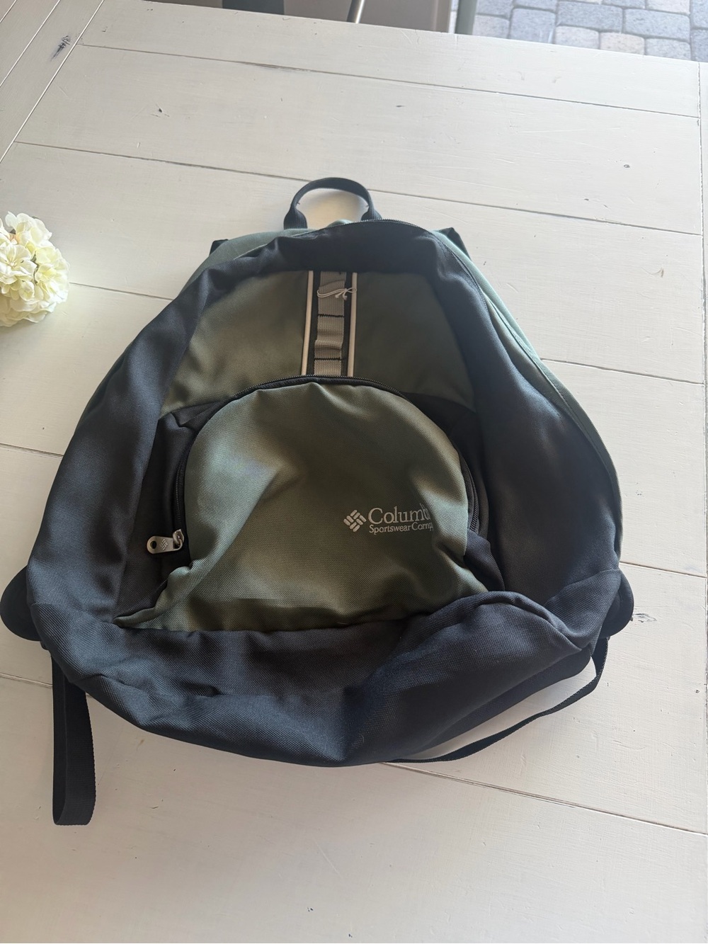 Columbia Homework Hauler Backpack Olive Green Black Student Hiking School
